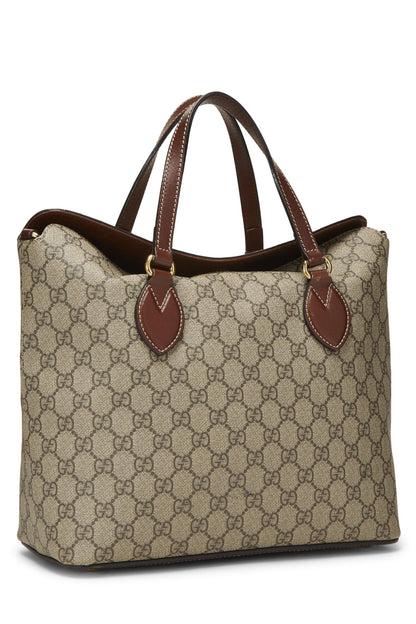 Gucci,  Original GG Supreme Canvas Linea Fold Over Bag, Brown