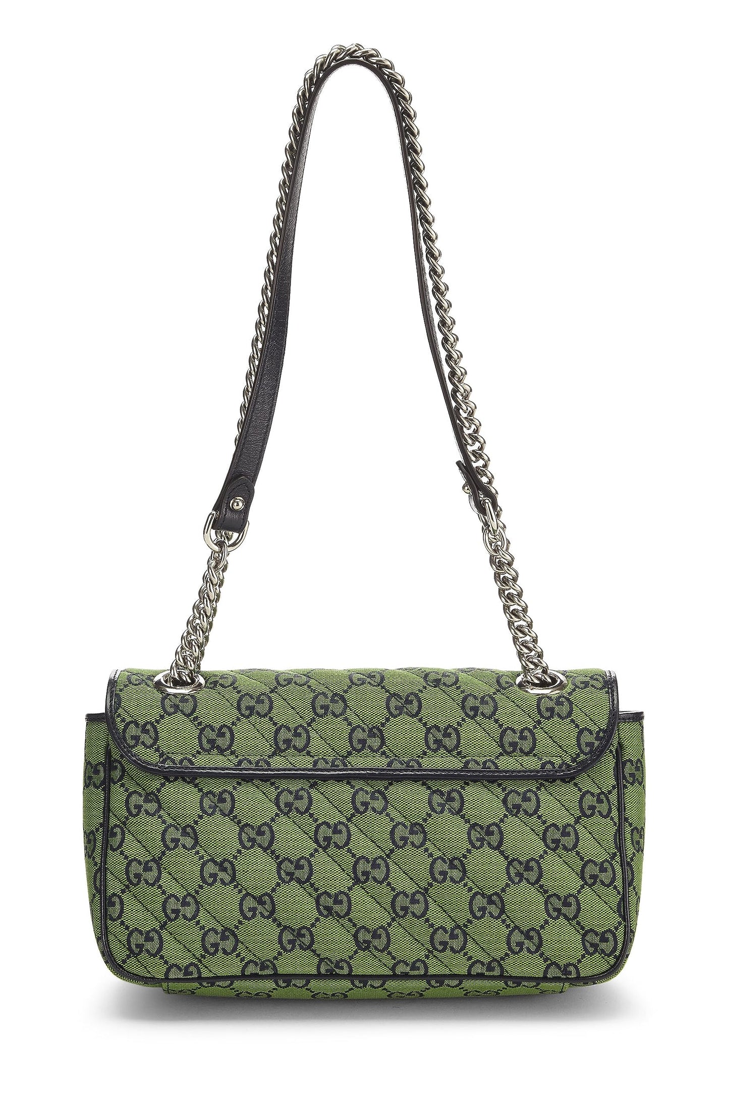 Gucci,  Green Original GG Canvas Marmont Shoulder Bag Small, Green