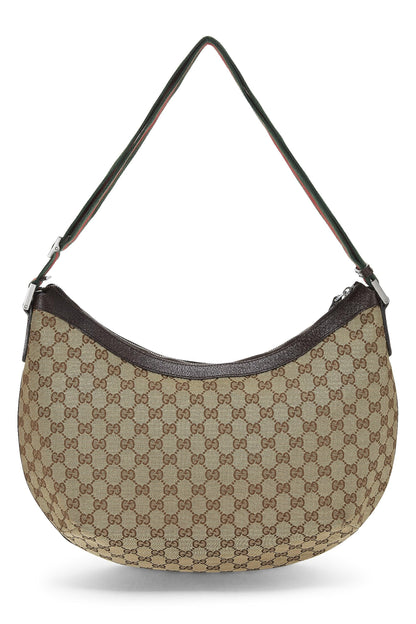 Gucci,  Original GG Canvas Web Messenger Large, Brown