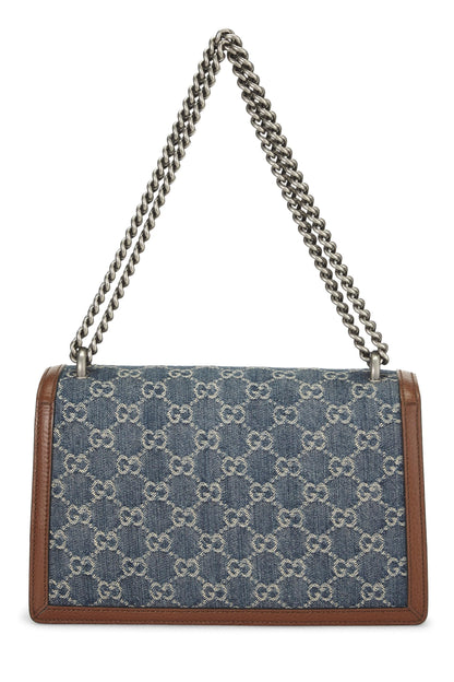 Gucci,  Blue Denim Dionysus Shoulder Bag Small, Blue