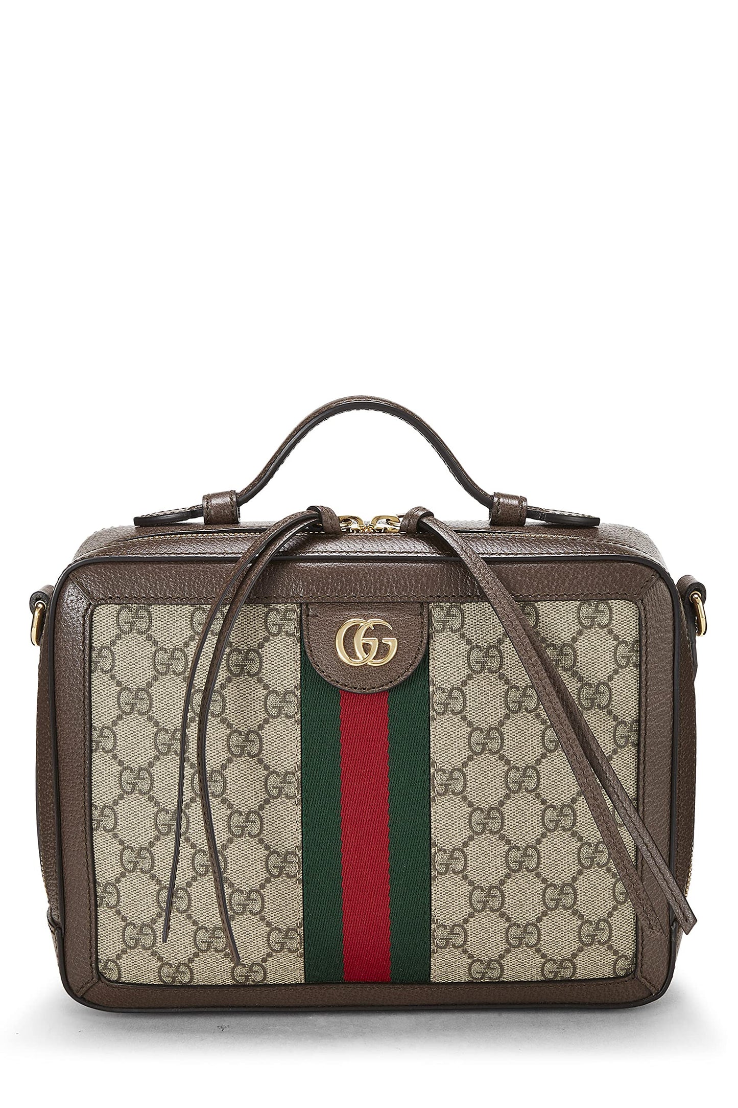 Gucci,  Original GG Supreme Canvas Web Ophidia Shoulder Bag Medium, Brown