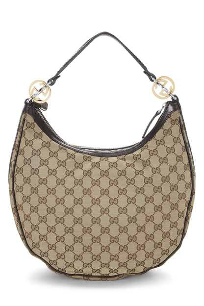 Gucci,  Original GG Canvas Twins Hobo, Brown