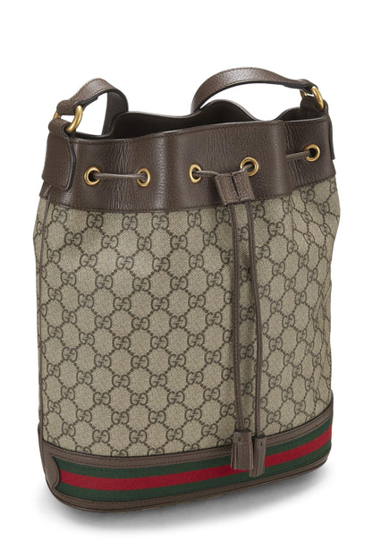 Gucci,  Original GG Supreme Canvas Ophidia Bucket Bag Medium, Brown