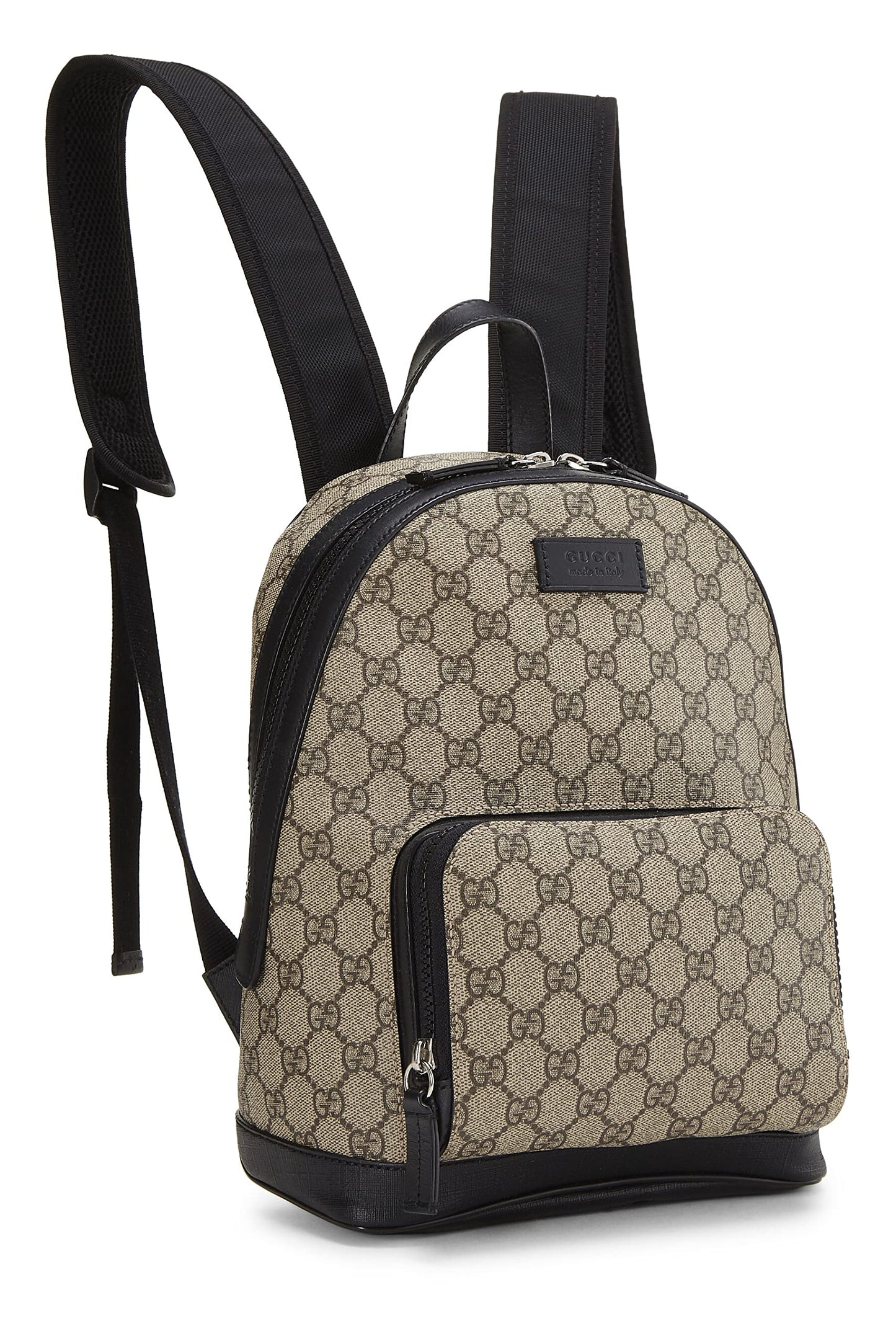 Gucci,  Black Original GG Supreme Canvas Eden Backpack Small, Black