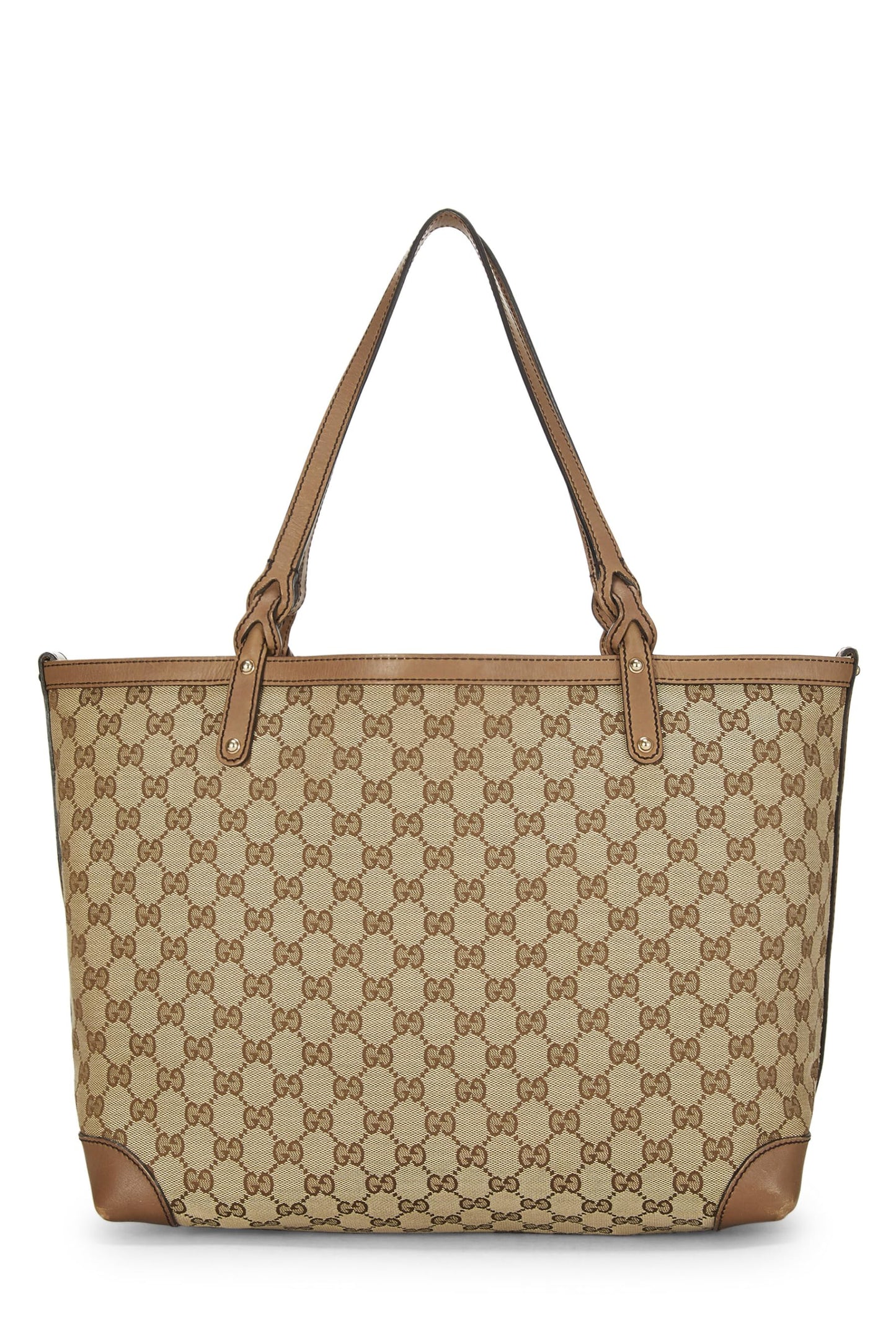 Gucci,  Beige Original GG Canvas Craft Tote, Brown