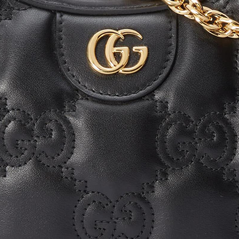 (WMNS) Gucci GG Matelasse Small Shoulder Bag 'Black' 739709-UM8HG-1046