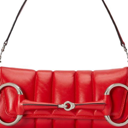 (WMNS) Gucci Horsebit Chain Medium Shoulder Bag 'Red' 764255-AACU1-6404