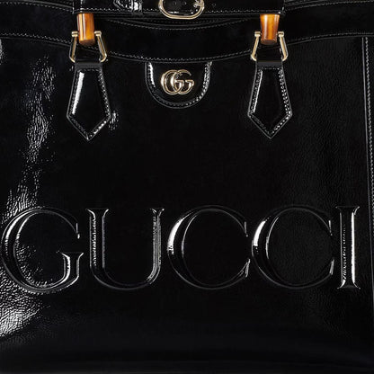 (WMNS) Gucci Diana Medium Tote Bag 'Black Leather' 678842-AADJQ-1060