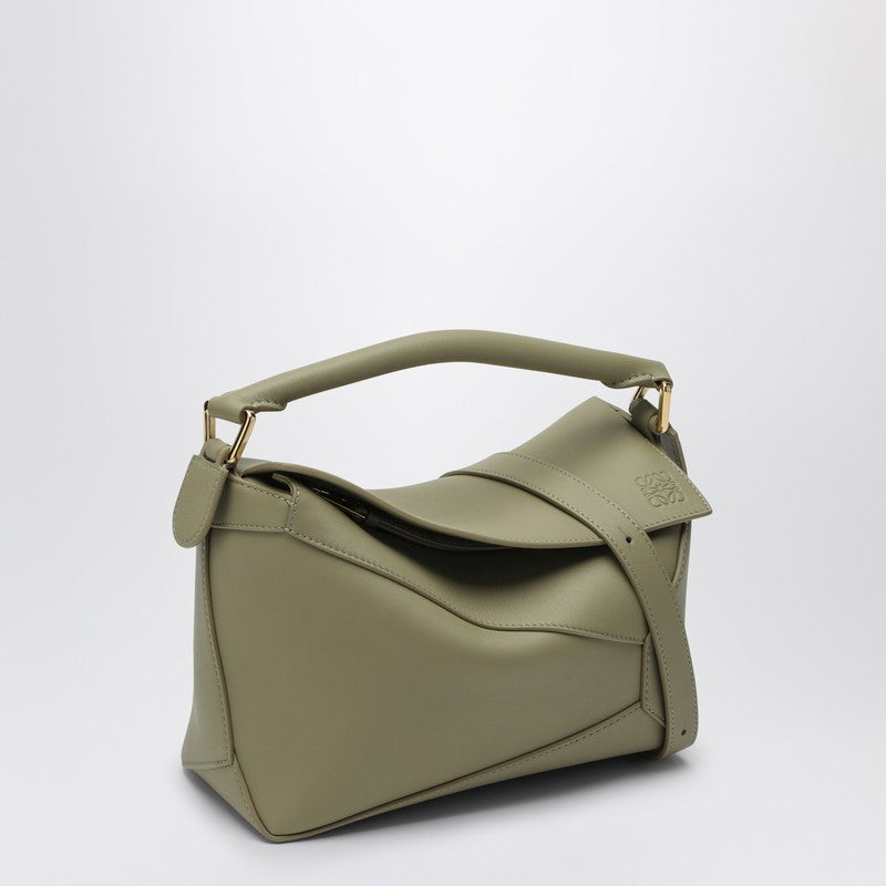 Loewe Eucalyptus Green Small Puzzle Bag Women