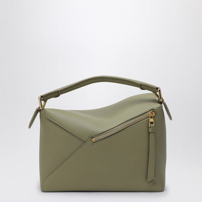 Loewe Eucalyptus Green Small Puzzle Bag Women