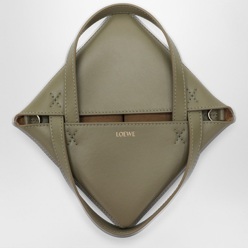 Loewe Puzzle Fold Tote Bag Mini Green Eucalyptus Women