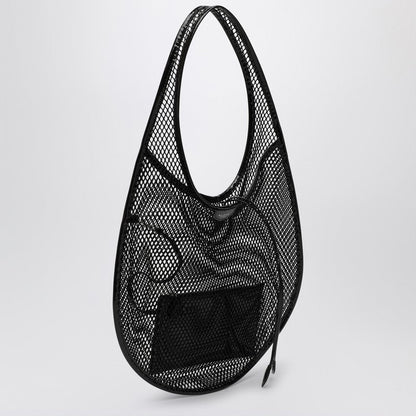 Alaia One Piece Black Mesh Medium Hobo Bag Women