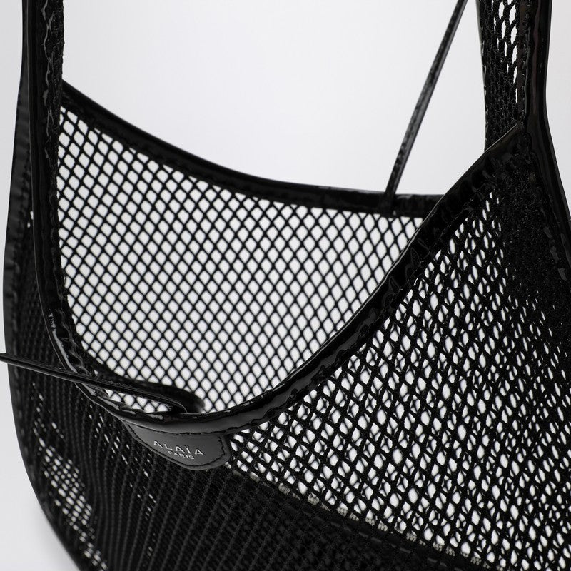 Alaia One Piece Black Mesh Medium Hobo Bag Women