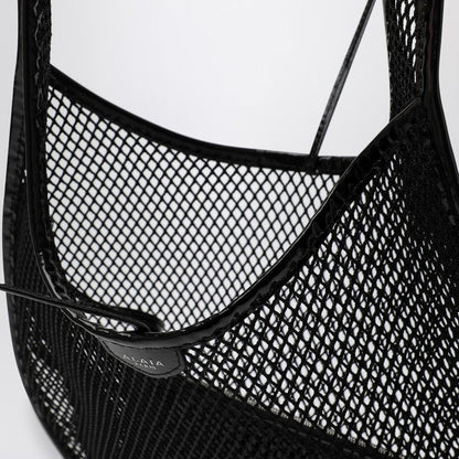 Alaia One Piece Black Mesh Medium Hobo Bag Women