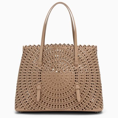 Alaia Mina 32 Sand Calfskin Bag Women