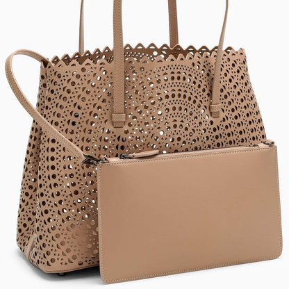 Alaia Mina 32 Sand Calfskin Bag Women