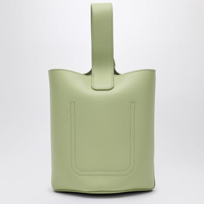 Loewe Light Green Calfskin Pebble Bucket Small Bag Women