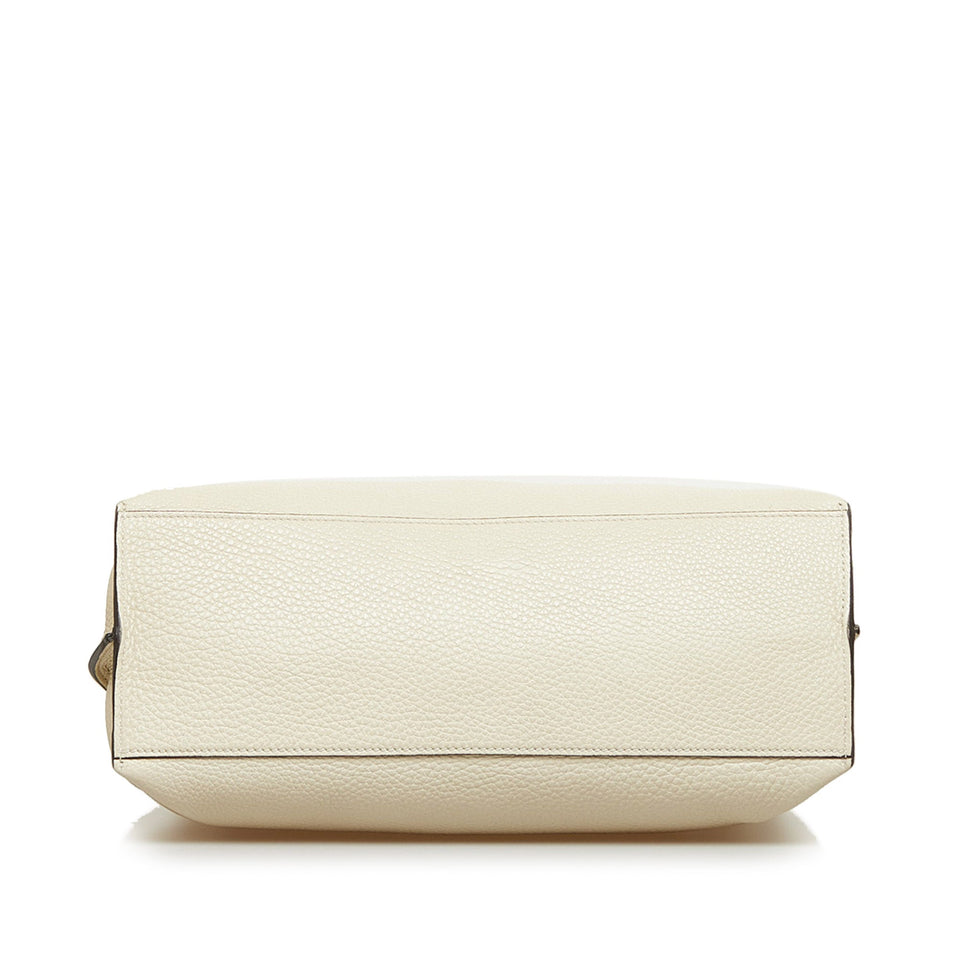 Gucci Bamboo Daily Handbag Medium White