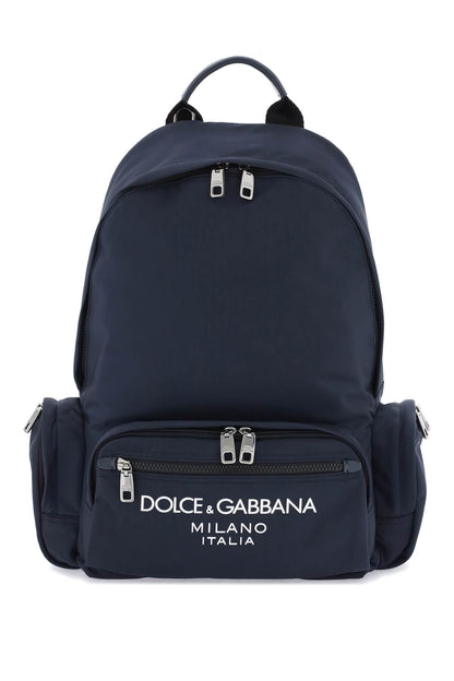 Dolce & Gabbana Nylon Backpack With Logo Men