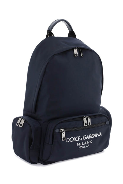 Dolce & Gabbana Nylon Backpack With Logo Men