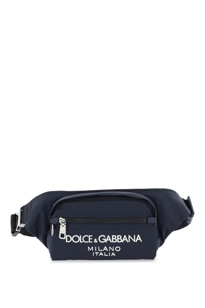 Dolce & Gabbana Nylon Beltpack Bag With Logo Men