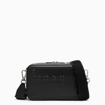 Dolce&Gabbana Black Calfskin Shoulder Bag Men