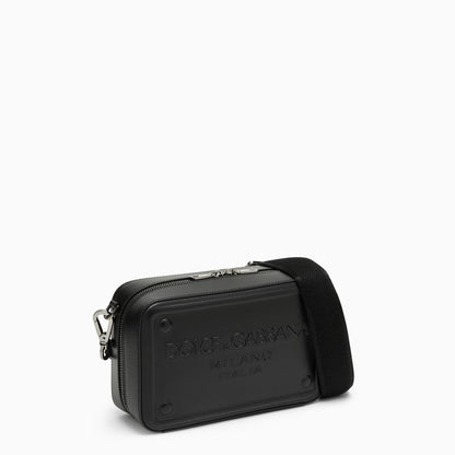 Dolce&Gabbana Black Calfskin Shoulder Bag Men