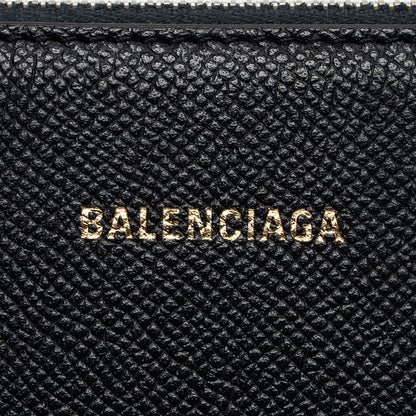 Balenciaga Grained Calfskin Ville Small Top Handle Bag (SHF-qe8paK)