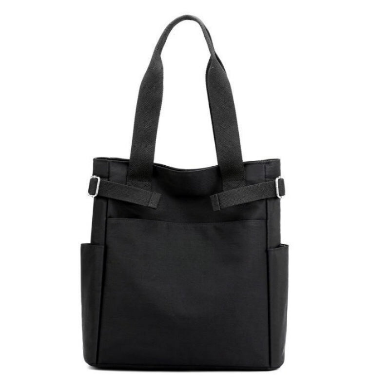 Women's Solid Color Nylon Shoulder Bag