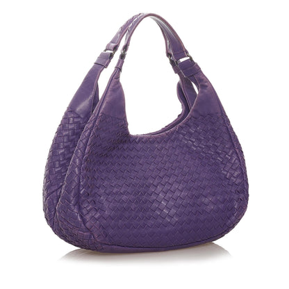 Bottega Veneta Intrecciato Campana Leather Hobo Bag (SHG-27416)