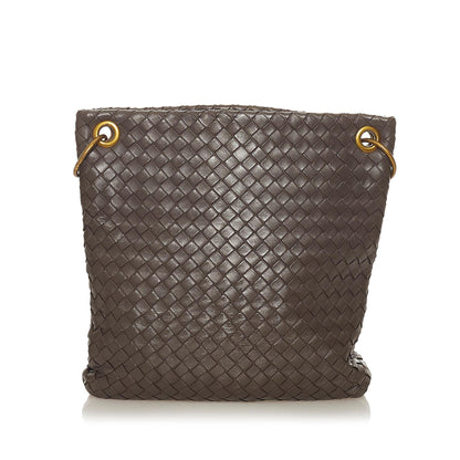 Bottega Veneta Intrecciato Leather Crossbody Bag (SHG-27382)