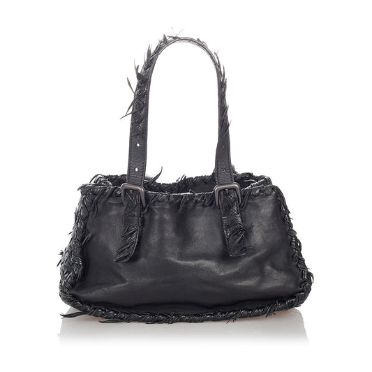 Bottega Veneta Intrecciato Leather Handbag (SHG-27217)