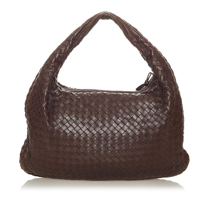 Bottega Veneta Intrecciato Leather Hobo Bag (SHG-27381)