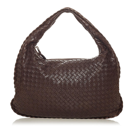 Bottega Veneta Intrecciato Leather Hobo Bag (SHG-27381)