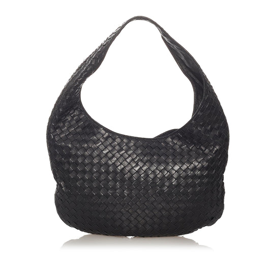 Bottega Veneta Intrecciato Leather Hobo Bag (SHG-27383)