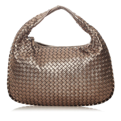 Bottega Veneta Intrecciato Leather Hobo Bag (SHG-27442)