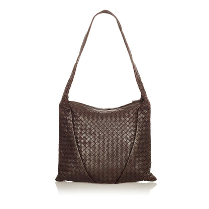 Bottega Veneta Intrecciato Leather Shoulder Bag (SHG-24879)