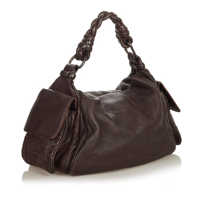 Bottega Veneta Intrecciato Leather Shoulder Bag (SHG-25775)