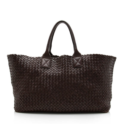 Bottega Veneta Intrecciato Nappa Cabat Tote (SHF-15605)