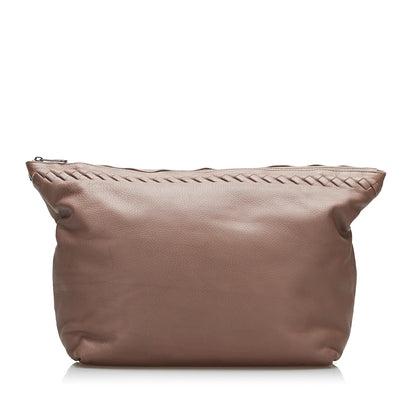 Bottega Veneta Leather Clutch (SHG-VEBBhm)