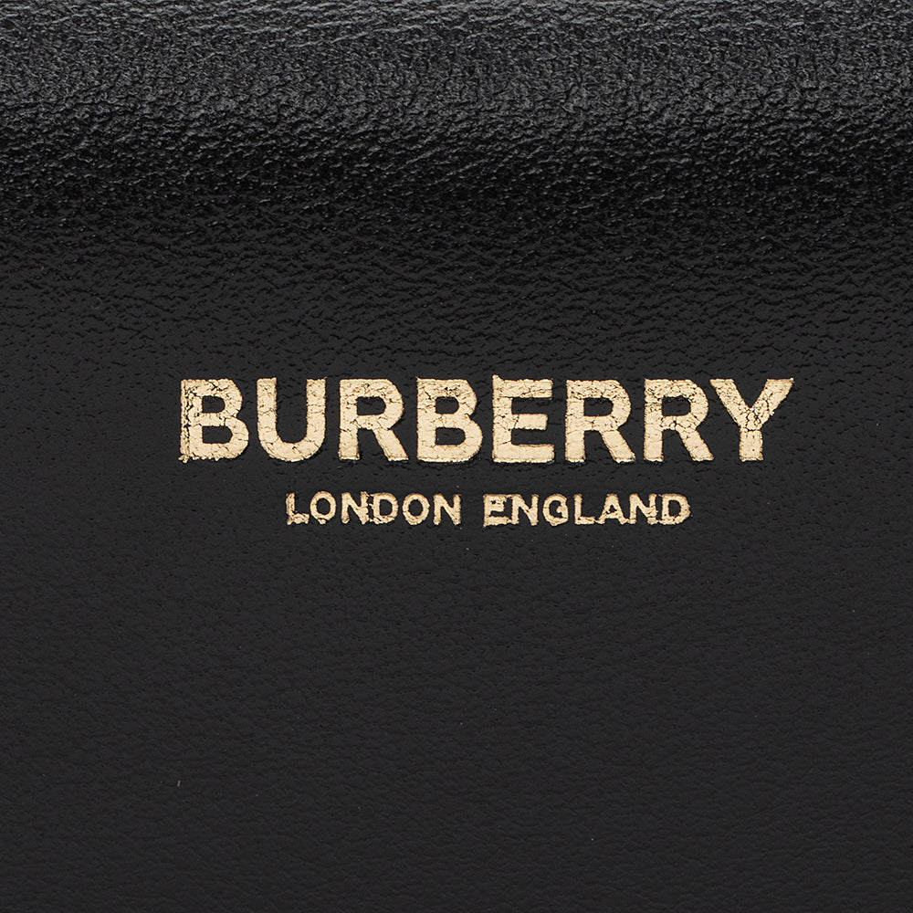 Burberry Calfskin Nova Check Small Cube Bowling Bag (SHF-21401)