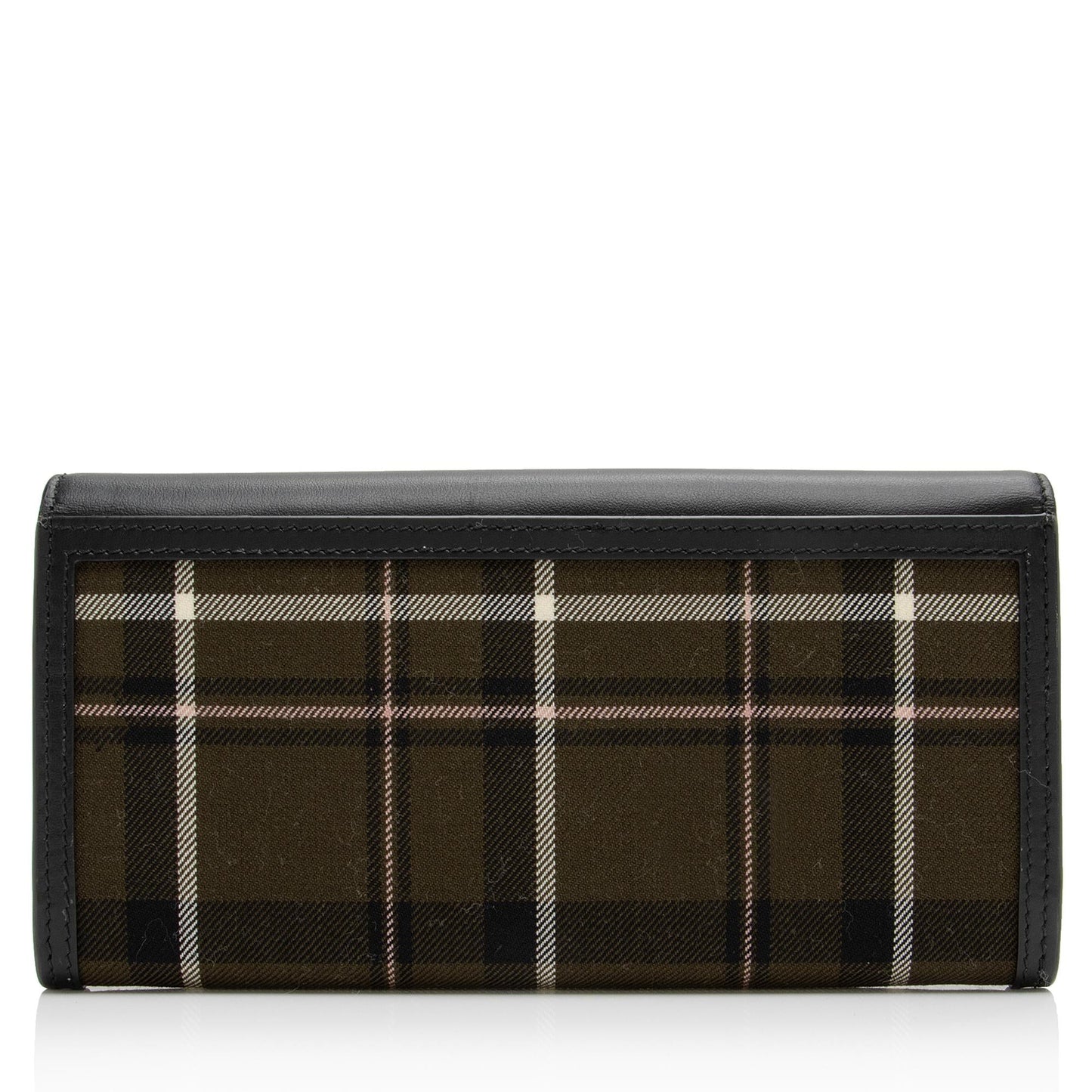 Burberry Check Smooth Calfskin Halton Continental Wallet (SHF-23105)