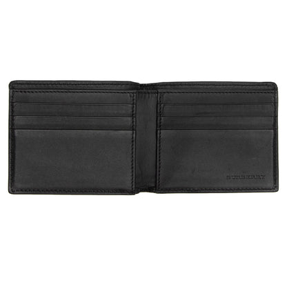 Burberry Calfskin House Check Bi-Fold Wallet (SHF-yb78nZ)