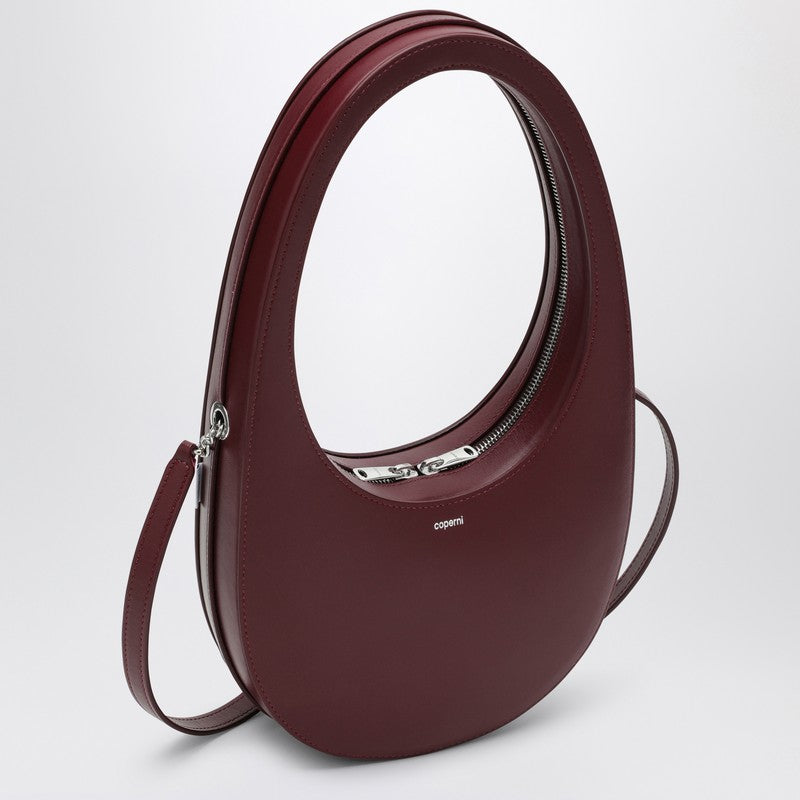 Coperni Burgundy Leather Swipe Bag Women