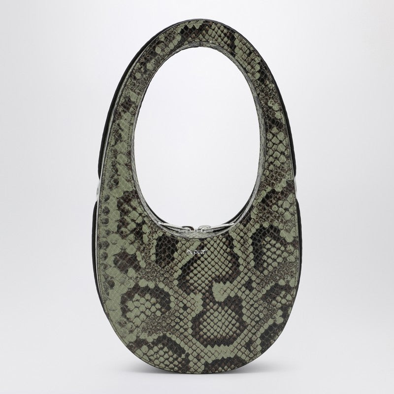 Coperni Snake Print Leather Small Swipe Bag Women