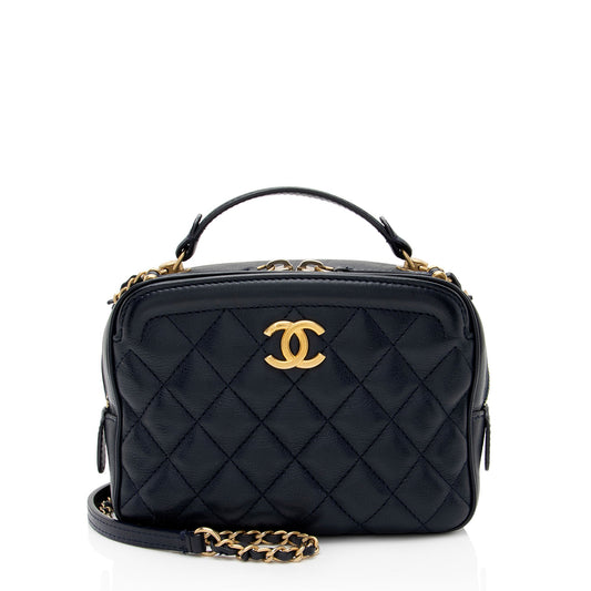 Chanel Calfskin CC Small Vanity Case (SHF-7b563I)