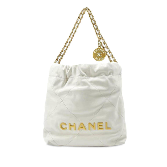 Chanel Calfskin Mini 22 Satchel (SHG-TpGbCT)