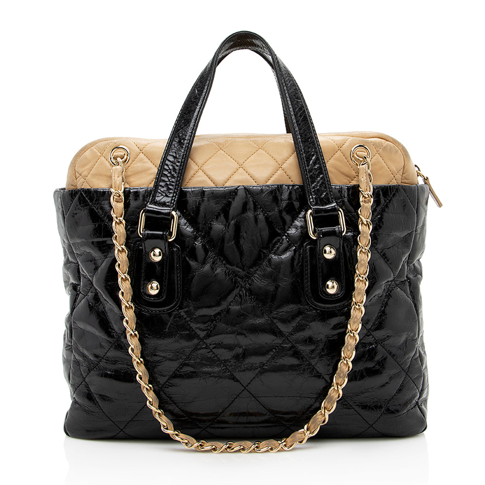 Chanel Glazed Calfskin Portobello Large Tote - FINAL SALE (SHF-16186)