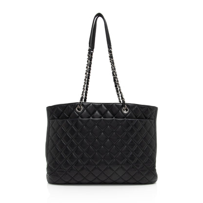 Chanel Grained Calfskin CC Large Shopping Tote (SHF-eEf2Jo)