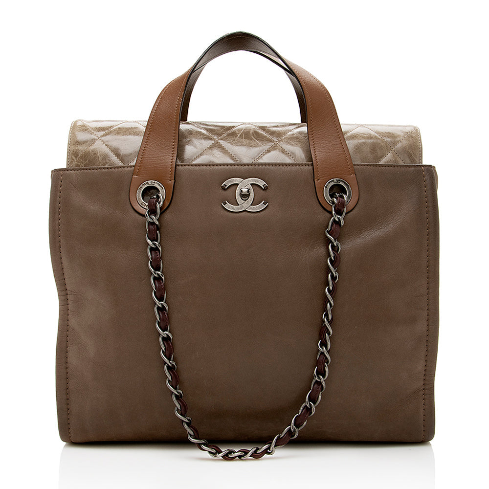 Chanel Iridescent Calfskin In The Mix Tote (SHF-13738)